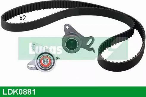 Lucas Engine Drive LDK0881 - Комплект зубчатого ремня ГРМ autospares.lv