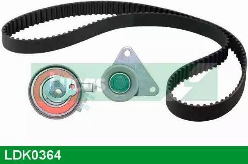 Lucas Engine Drive LDK0364 - Комплект зубчатого ремня ГРМ autospares.lv