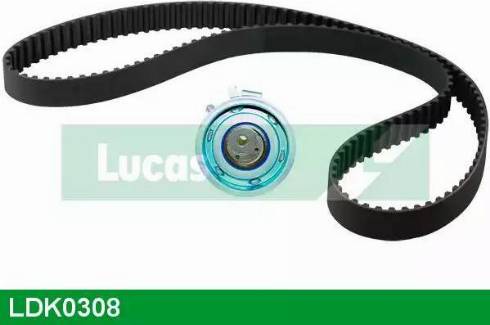Lucas Engine Drive LDK0308 - Комплект зубчатого ремня ГРМ autospares.lv