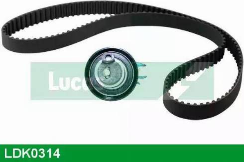 Lucas Engine Drive LDK0314 - Комплект зубчатого ремня ГРМ autospares.lv