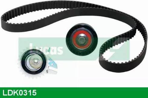 Lucas Engine Drive LDK0315 - Комплект зубчатого ремня ГРМ autospares.lv