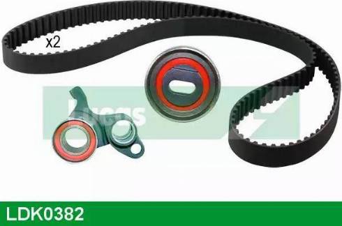 Lucas Engine Drive LDK0382 - Комплект зубчатого ремня ГРМ autospares.lv