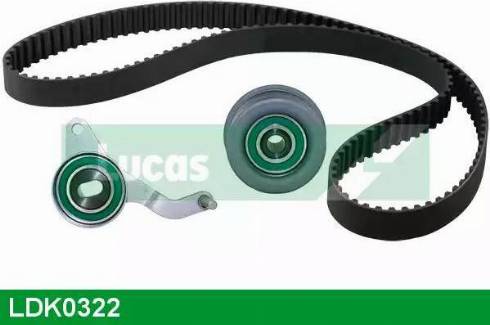 Lucas Engine Drive LDK0322 - Комплект зубчатого ремня ГРМ autospares.lv