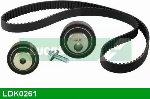 Lucas Engine Drive LDK0261 - Комплект зубчатого ремня ГРМ autospares.lv