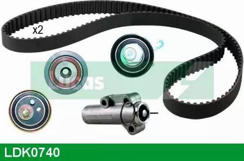 Lucas Engine Drive LDK0740 - Комплект зубчатого ремня ГРМ autospares.lv