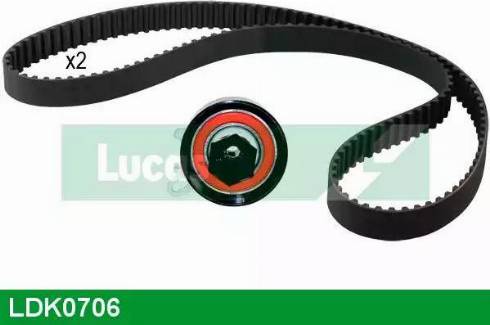 Lucas Engine Drive LDK0706 - Комплект зубчатого ремня ГРМ autospares.lv