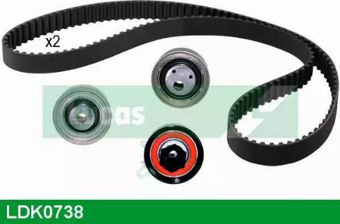 Lucas Engine Drive LDK0738 - Комплект зубчатого ремня ГРМ autospares.lv