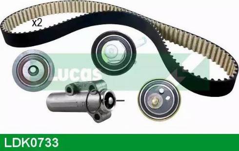 Lucas Engine Drive LDK0733 - Комплект зубчатого ремня ГРМ autospares.lv