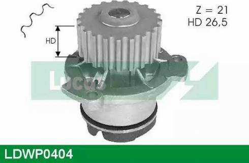 Lucas Engine Drive LDWP0404 - Водяной насос autospares.lv