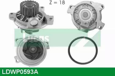 Lucas Engine Drive LDWP0593A - Водяной насос autospares.lv