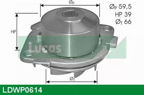 Lucas Engine Drive LDWP0614 - Водяной насос autospares.lv