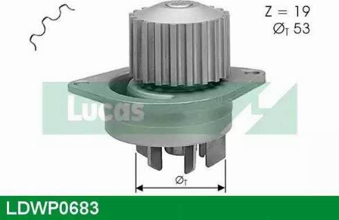 Lucas Engine Drive LDWP0683 - Водяной насос autospares.lv