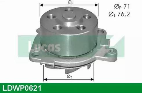 Lucas Engine Drive LDWP0621 - Водяной насос autospares.lv