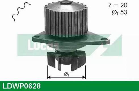 Lucas Engine Drive LDWP0628 - Водяной насос autospares.lv