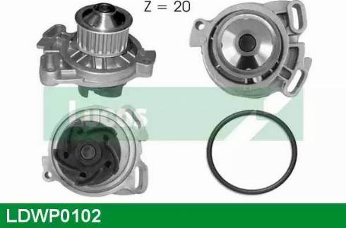 Lucas Engine Drive LDWP0102 - Водяной насос autospares.lv