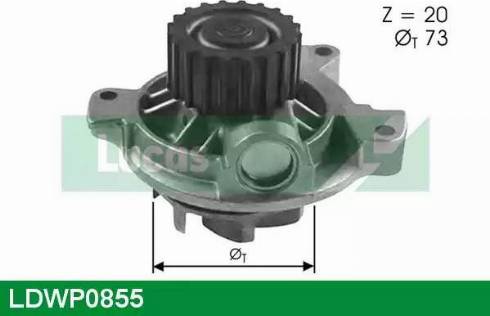 Lucas Engine Drive LDWP0855 - Водяной насос autospares.lv