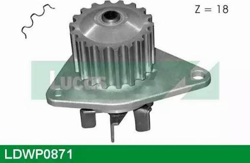 Lucas Engine Drive LDWP0871 - Водяной насос autospares.lv