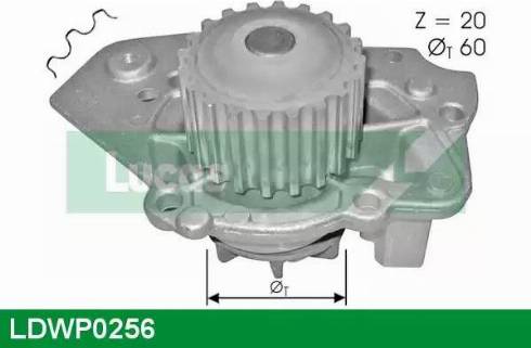 Lucas Engine Drive LDWP0256 - Водяной насос autospares.lv