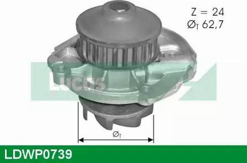 Lucas Engine Drive LDWP0739 - Водяной насос autospares.lv