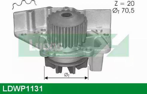 Lucas Engine Drive LDWP1131 - Водяной насос autospares.lv