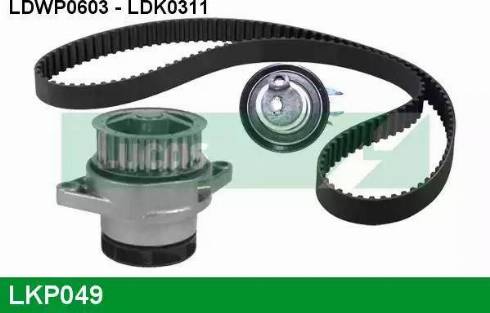 Lucas Engine Drive LKP049 - Водяной насос + комплект зубчатого ремня ГРМ autospares.lv