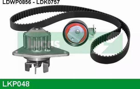 Lucas Engine Drive LKP048 - Водяной насос + комплект зубчатого ремня ГРМ autospares.lv