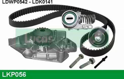 Lucas Engine Drive LKP056 - Водяной насос + комплект зубчатого ремня ГРМ autospares.lv