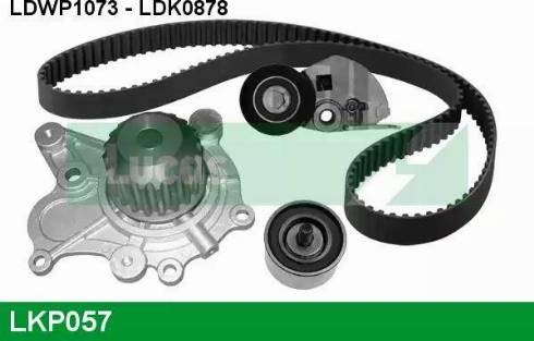 Lucas Engine Drive LKP057 - Водяной насос + комплект зубчатого ремня ГРМ autospares.lv