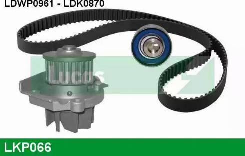 Lucas Engine Drive LKP066 - Водяной насос + комплект зубчатого ремня ГРМ autospares.lv