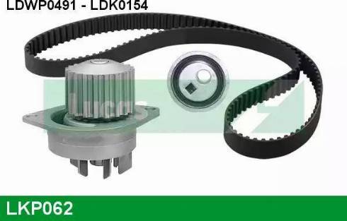 Lucas Engine Drive LKP062 - Водяной насос + комплект зубчатого ремня ГРМ autospares.lv