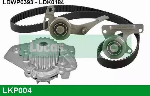 Lucas Engine Drive LKP004 - Водяной насос + комплект зубчатого ремня ГРМ autospares.lv