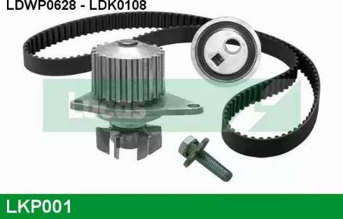 Lucas Engine Drive LKP001 - Водяной насос + комплект зубчатого ремня ГРМ autospares.lv