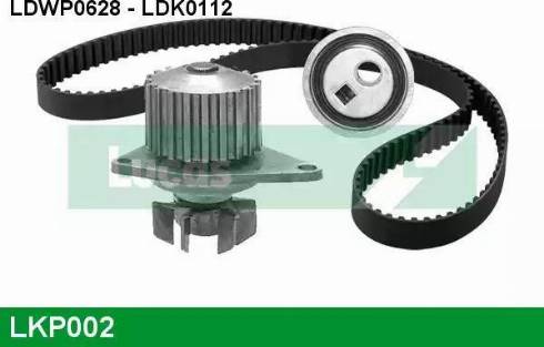 Lucas Engine Drive LKP002 - Водяной насос + комплект зубчатого ремня ГРМ autospares.lv