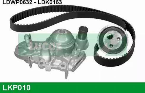 Lucas Engine Drive LKP010 - Водяной насос + комплект зубчатого ремня ГРМ autospares.lv