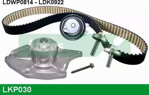 Lucas Engine Drive LKP030 - Водяной насос + комплект зубчатого ремня ГРМ autospares.lv