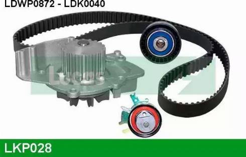 Lucas Engine Drive LKP028 - Водяной насос + комплект зубчатого ремня ГРМ autospares.lv