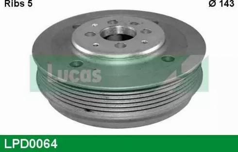 Lucas Engine Drive LPD0064 - Шкив коленчатого вала autospares.lv