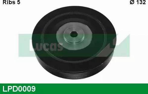 Lucas Engine Drive LPD0009 - Шкив коленчатого вала autospares.lv