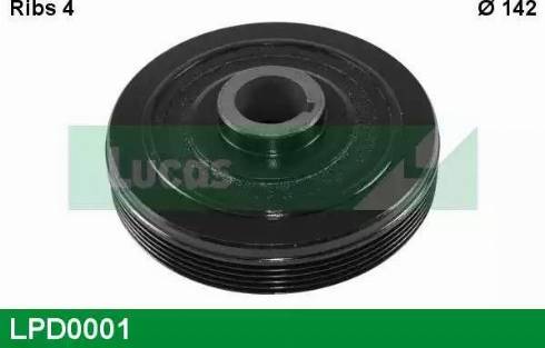 Lucas Engine Drive LPD0001 - Шкив коленчатого вала autospares.lv