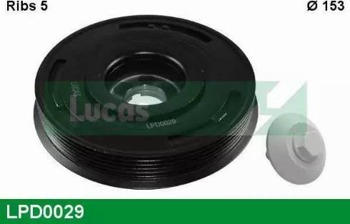 Lucas Engine Drive LPD0029 - Шкив коленчатого вала autospares.lv