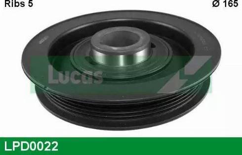 Lucas Engine Drive LPD0022 - Шкив коленчатого вала autospares.lv