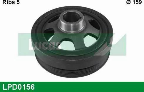 Lucas Engine Drive LPD0156 - Шкив коленчатого вала autospares.lv