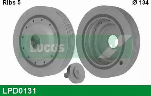 Lucas Engine Drive LPD0131 - Шкив коленчатого вала autospares.lv