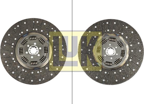 LUK 343 0061 10 - Диск сцепления, фрикцион autospares.lv