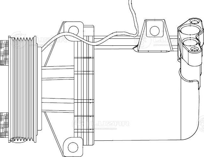 Luzar LCAC 0979 - Компрессор кондиционера autospares.lv