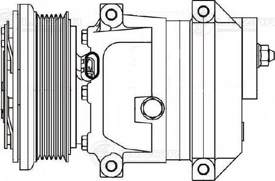 Luzar LCAC 0576 - Компрессор кондиционера autospares.lv