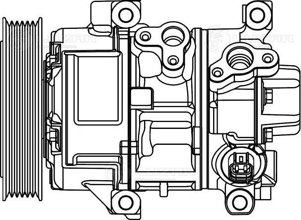 Luzar LCAC 1903 - Компрессор кондиционера autospares.lv