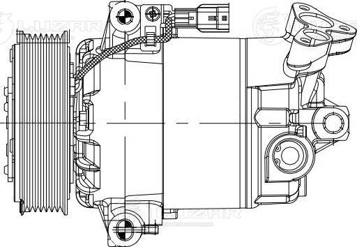 Luzar LCAC 14JB - Компрессор кондиционера autospares.lv