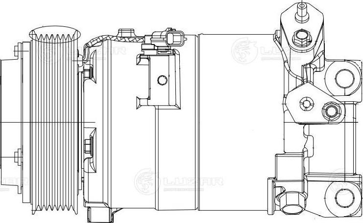 Luzar LCAC 14N9 - Компрессор кондиционера autospares.lv