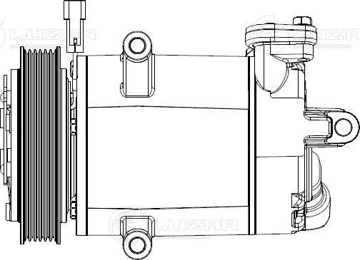 Luzar LCAC1690 - Компрессор кондиционера autospares.lv
